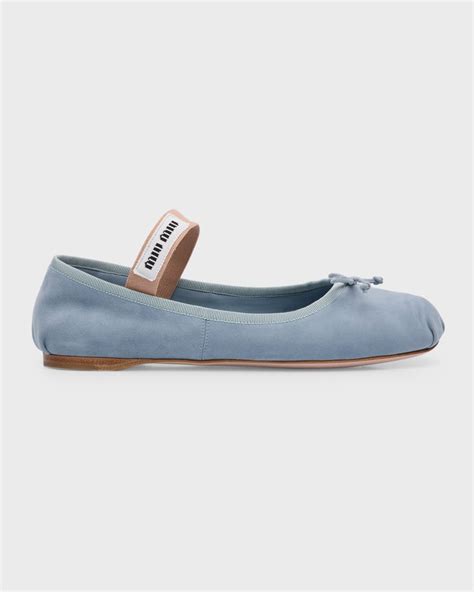 Suede Miu Miu Ballet flats for Women .